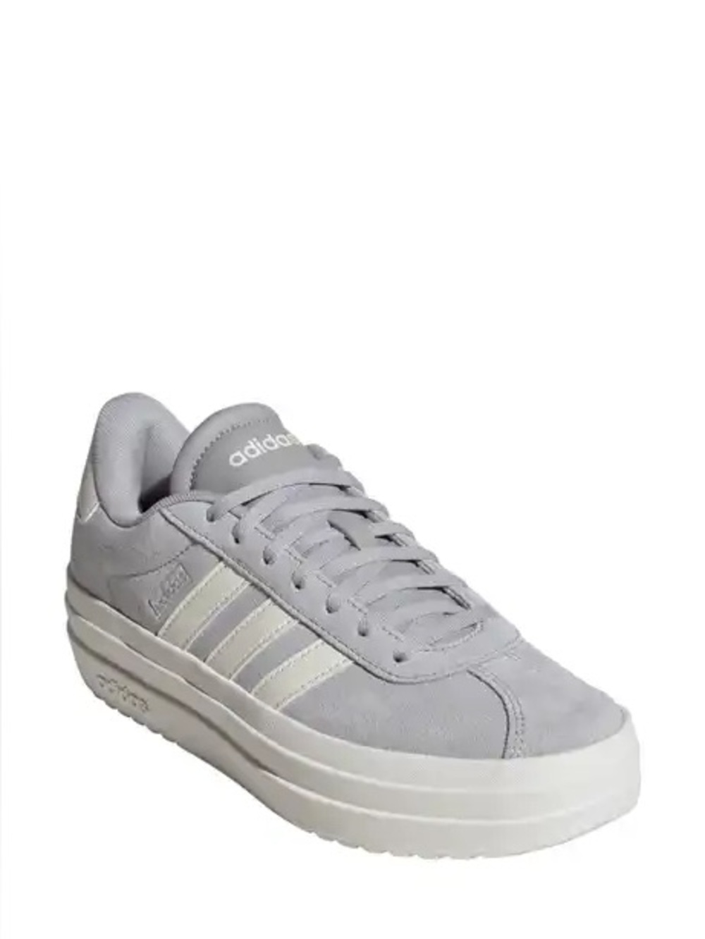 NWT- Adidas VL Court Bold Sneaker - Grey/off white 9W
